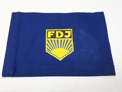 DDR FDJ Flagge mit Hohlsaum