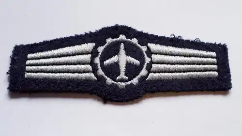 Bundeswehr Tätigkeitsabzeichen Stoff Luftwaffe logistisches Personal silberfarben