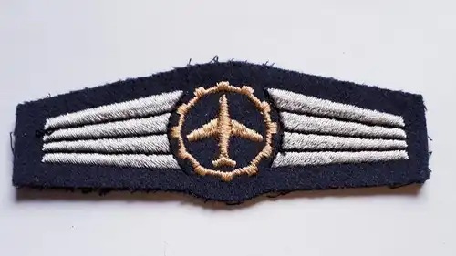 Bundeswehr Tätigkeitsabzeichen Stoff Luftwaffe logistisches Personal goldfarben