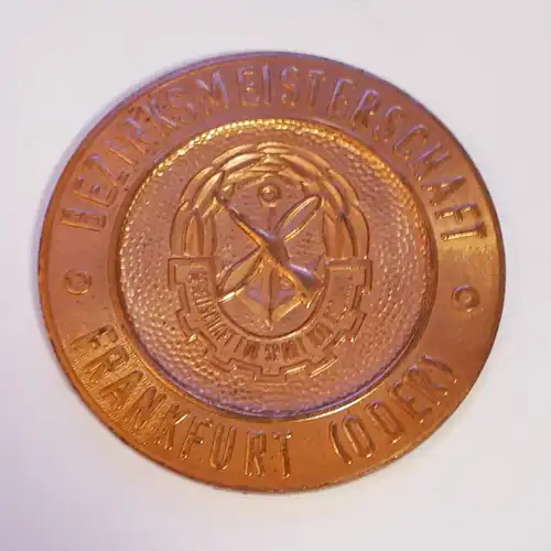 DDR GST Medaille Bezirksmeisterschaft Frankfurt/Oder 1975