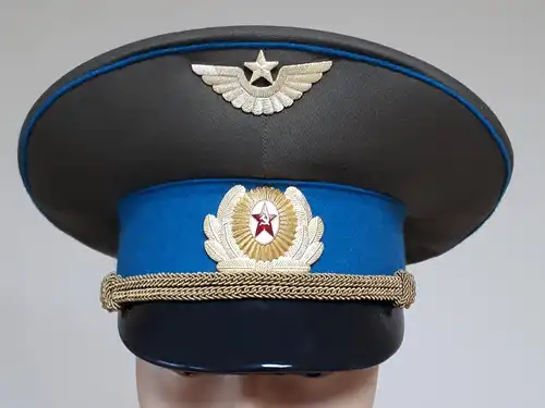 UDSSR Sowjetunion Schirmmütze Luftwaffe Offizier Gr. 56