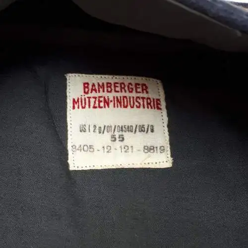 Frühe Bundeswehr Schiffchen Luftwaffe Gr. 55