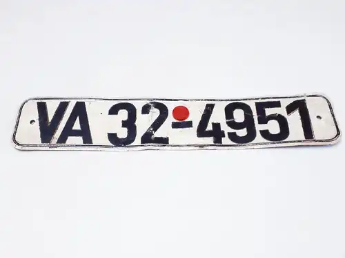 DDR NVA Nationale Volksarmee KFZ Kennzeichen