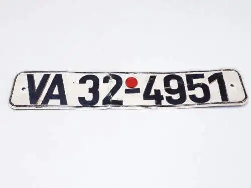DDR NVA Nationale Volksarmee KFZ Kennzeichen