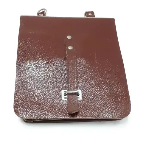 DDR MdI Kartentasche Leder mit Trageriemen