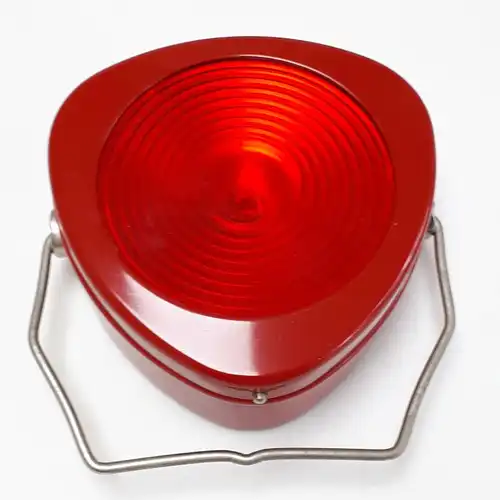 DDR Campinglampe Artas rot OHNE OVP