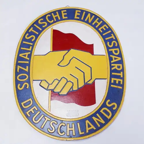 DDR Pappschild SED Sozialistische Einheitspartei Deutschlands