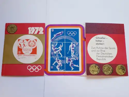 DDR Spendenkarte SV Dynamo 1972 Schneller - höher - stärker!