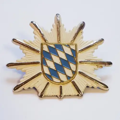 Polizei Bayern Mützenstern gold