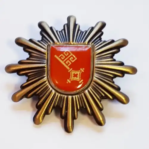 Polizei Bremen Mützenstern mit Kunstharz