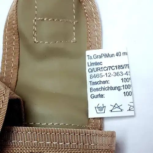 Bundeswehr Tasche für Granatpistole 40 mm 4 Fächer