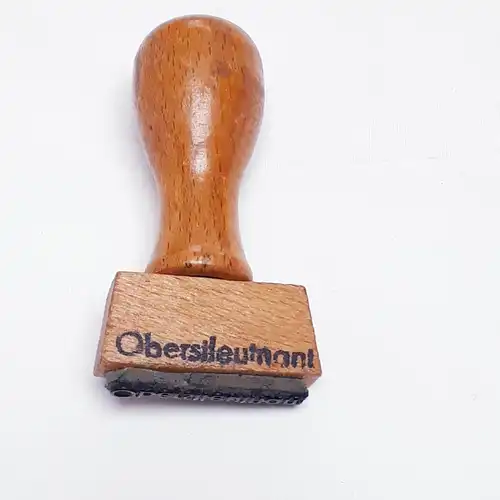 DDR NVA Holzstempel Oberstleutnant 