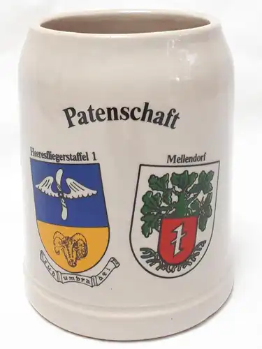 Bundeswehr Bierkrug Patenschaft Heeresfliegerstaffel 1 - Mellendorf