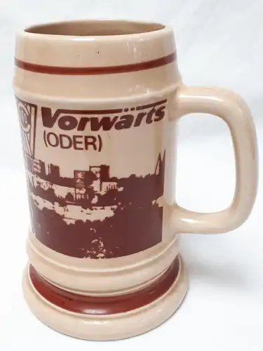 DDR Bierkrug Fußballclub Vorwärts Frankfurt Oder