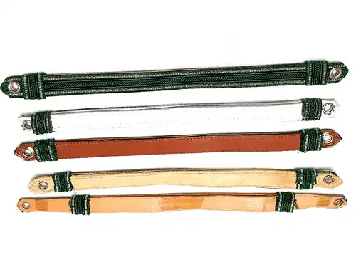 BRD Polizei Mützenband grün silber