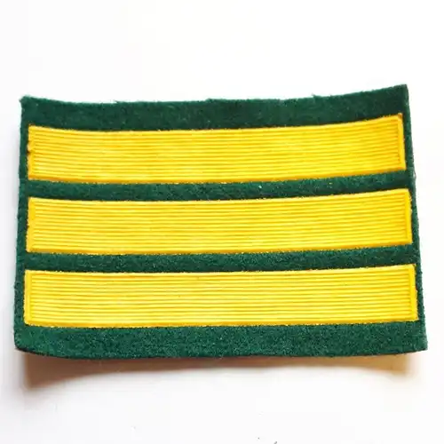 Russische Ärmelaufnäher Kurse für Kadetten grün 3 Streifen