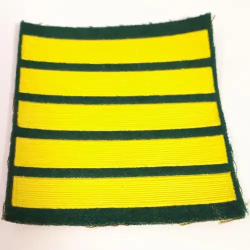 Russische Ärmelaufnäher Kurse für Kadetten grün 5 Streifen