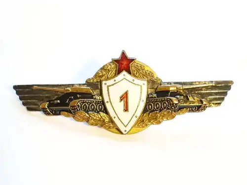 Tschechisches Abzeichen Panzerfahrer Klasse 1