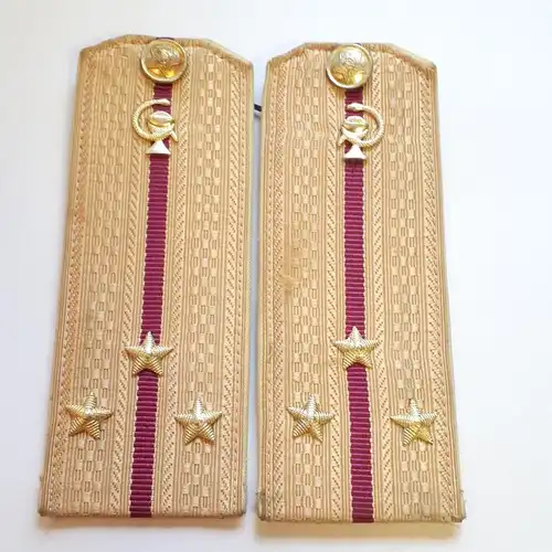UDSSR Sowjetunion Schulterklappen Damen Paradeuniform Oberleutnant med. Dienst
