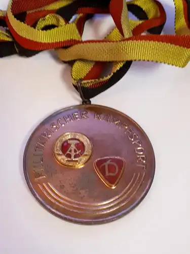 DDR Medaille Militärischer Kampfsport Bezirksmeisterschaften Bronze
