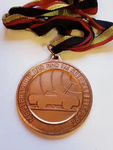 DDR Medaille Meisterschaft der DDR im Automodellsport Bronze