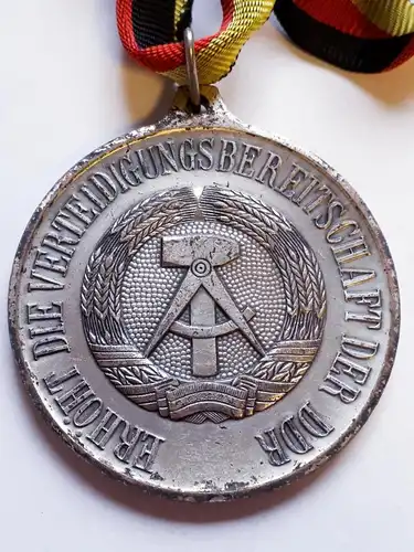 DDR Medaille Meisterschaft der DDR im Automodellsport Silber