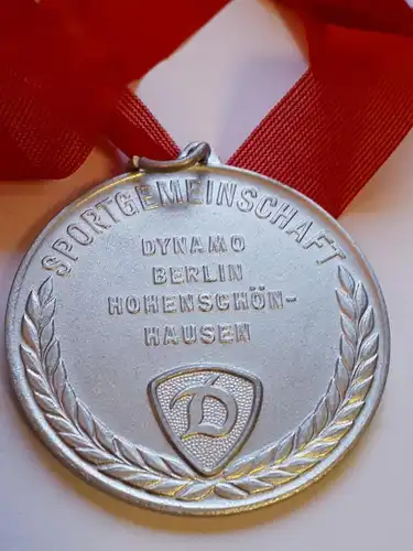 DDR Medaille SG Dynamo Berlin Hohenschönhausen Silber