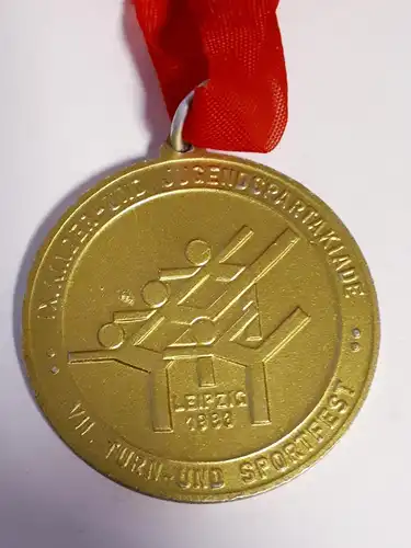 DDR Medaille SG Dynamo Berlin Hohenschönhausen VII. Turn-und Sportfest Leipzig 1983 