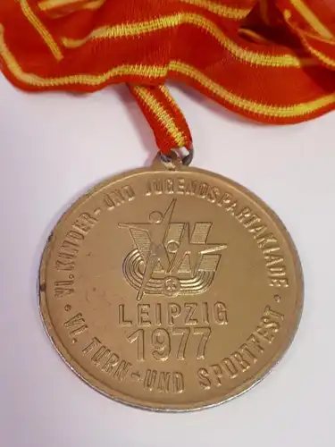 DDR Medaille SG Dynamo Berlin Hohenschönhausen VI. Turn-und Sportfest Leipzig 1977