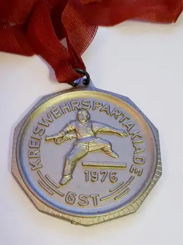 DDR Medaille GST Kreiswehrspartakiade Silber 1976