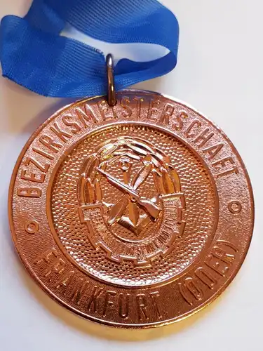 DDR Medaille GST Bezirksmeisterschaften Sportschießen Frankfurt/ Oder