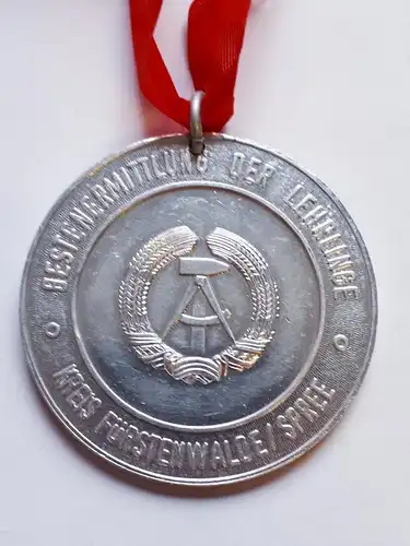 DDR Medaille Bestenermittlung der Lehrlinge Kreis Fürstenwalde/ Spree