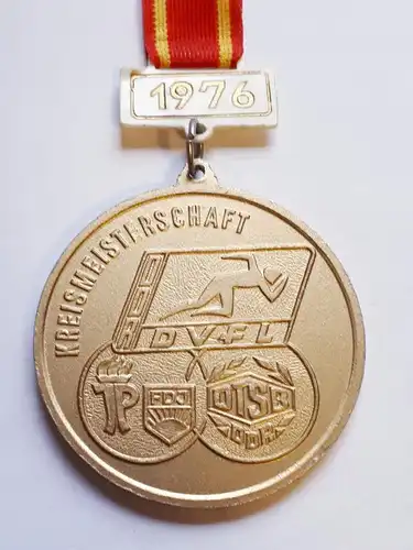 DDR Medaille Kreisfachausschuß Leichtathletik Kreismeisterschaft 1976