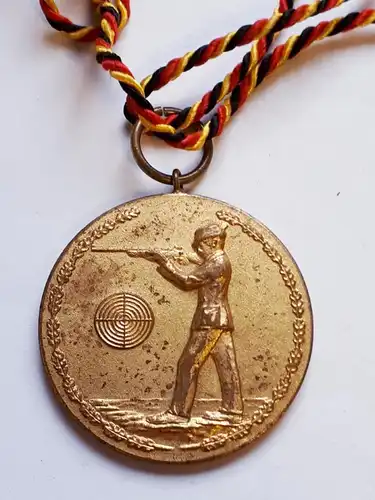 Schützenmedaille goldfarben