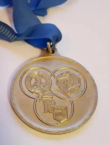 DDR Medaille Kreiskinder- und Jugendspartakiade 1977 Gold