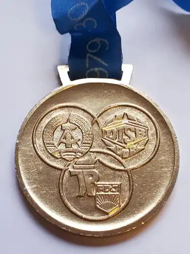 DDR Medaille Kreiskinder- und Jugendspartakiade 1979 Gold