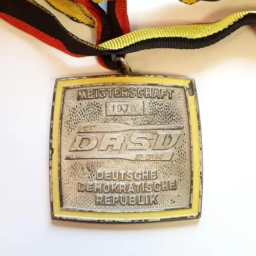 DDR Medaille DRSV Meisterschaft 1978 Silber