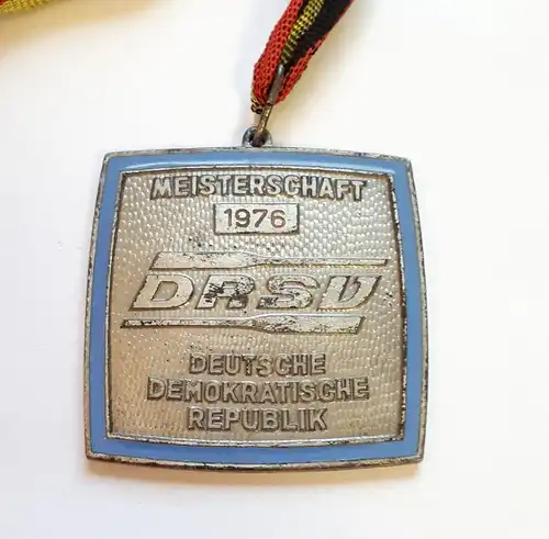 DDR Medaille DRSV Meisterschaft 1976 Silber