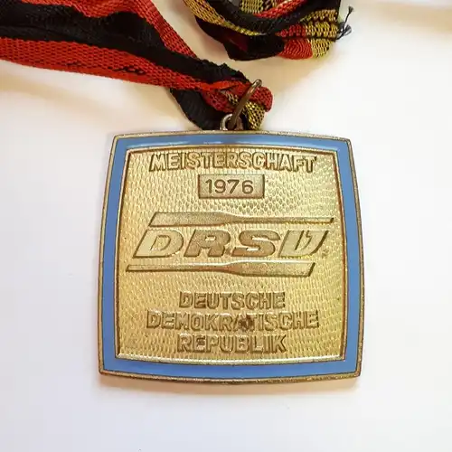 DDR Medaille DRSV Meisterschaft 1976 Gold