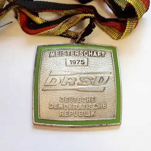 DDR Medaille DRSV Meisterschaft 1975 Silber
