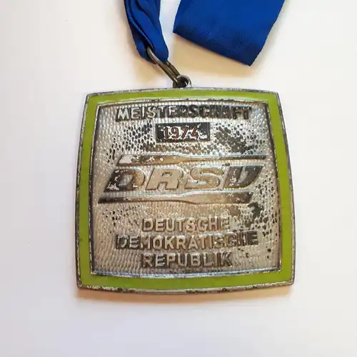 DDR Medaille DRSV Meisterschaft 1974 Silber