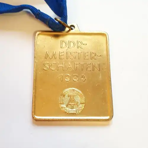 DDR Medaille DVfL DDR Meisterschaften 1984 Gold