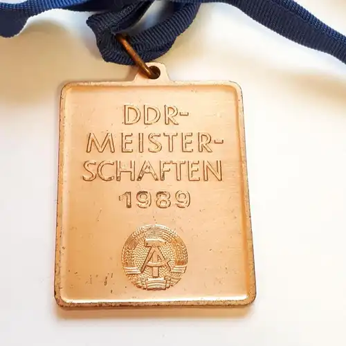 DDR Medaille DVfL DDR Meisterschaften 1989 Bronze