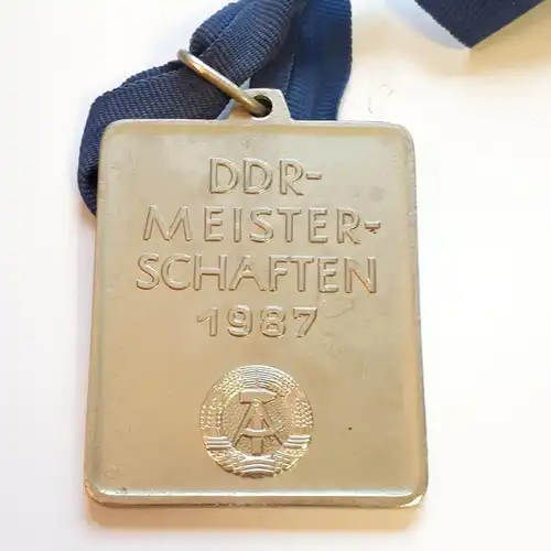 DDR Medaille DVfL DDR Meisterschaften 1987 Silber