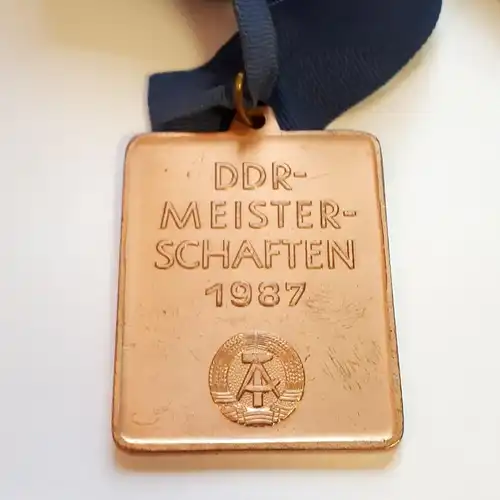 DDR Medaille DVfL DDR Meisterschaften 1987 Bronze