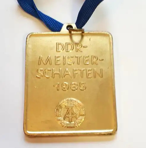 DDR Medaille DVfL DDR Meisterschaften 1985 Gold