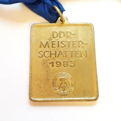 DDR Medaille DVfL DDR Meisterschaften 1983 Gold