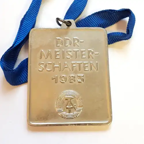 DDR Medaille DVfL DDR Meisterschaften 1983 Silber