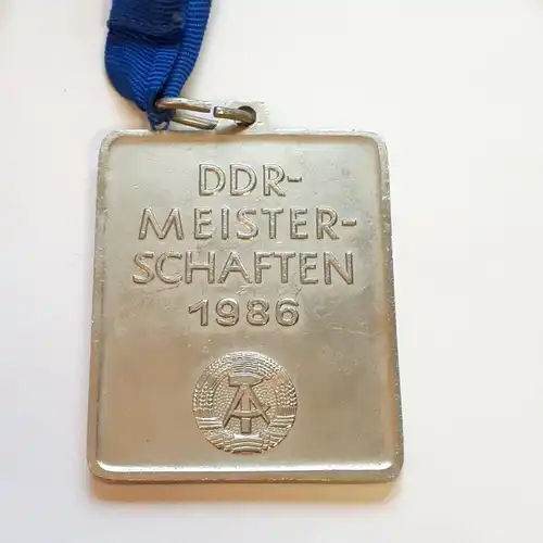 DDR Medaille DVfL DDR Meisterschaften 1986 Silber