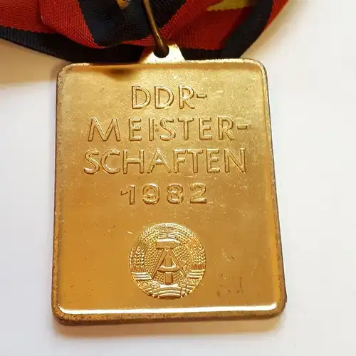 DDR Medaille DVfL DDR Meisterschaften 1982 Gold